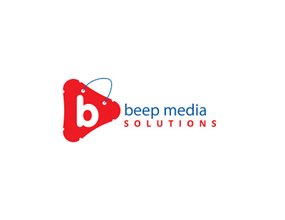 Beep Media Solutions logo design bms logo channel logo modern logo tv logo youtube logo