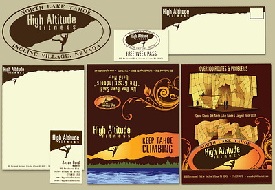High Altitude Fitness Branding Package branding design graphic design illustration logo vector