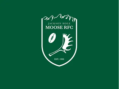 Jackson Hole Moose Rugby Football Club ai badge crest design logo sports logo vector