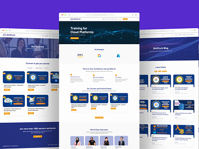 Skillcurb Website Design adobe xd design blue website courses website design educational website landingpage modern design modern website trending design web design webdesign website website concept website design website redesign