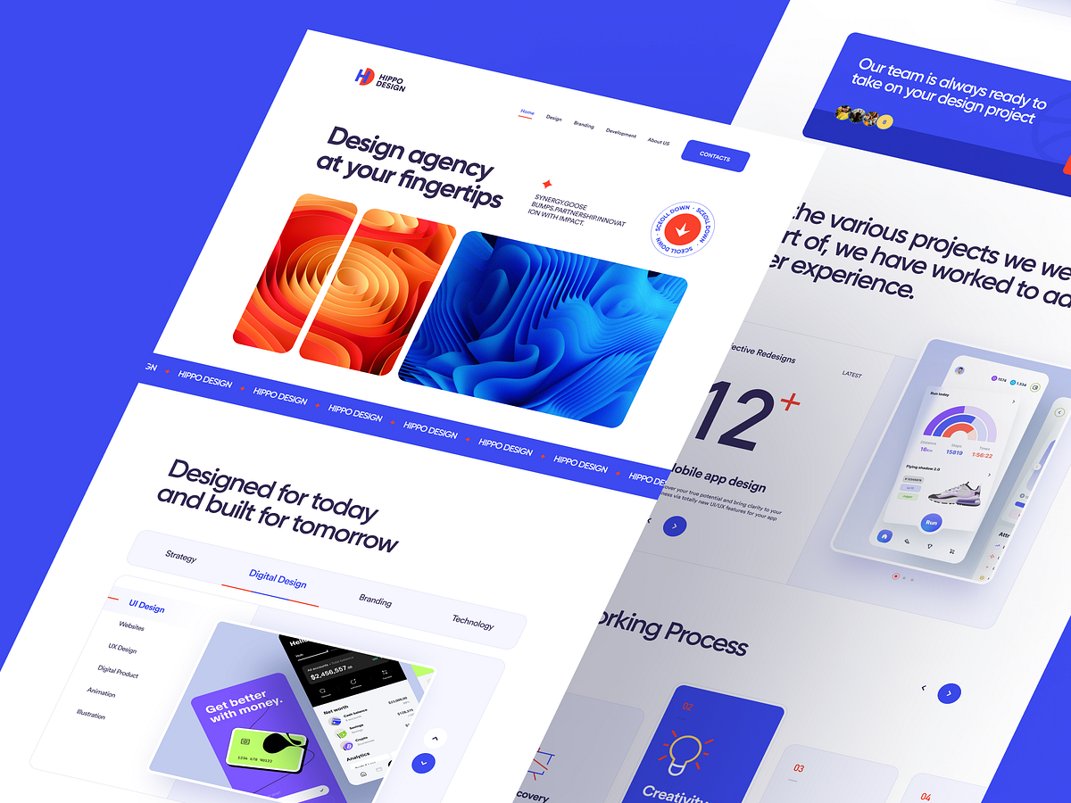 Hippo Design - Creative Agency Landing Page by Jay Ji for OD Studio on ...