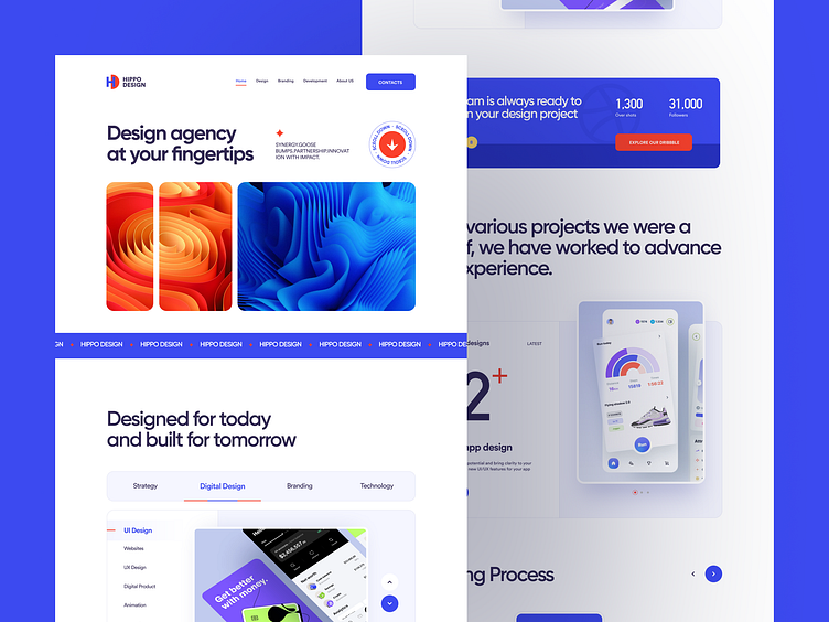 Hippo Design - Creative Agency Landing Page by Jeehom for OD Studio on ...