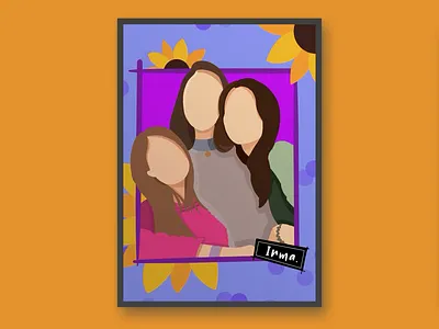 Friends Portrait art artwork design digital artwork feminisim friends girl illustration minimal portrait procreate vector women