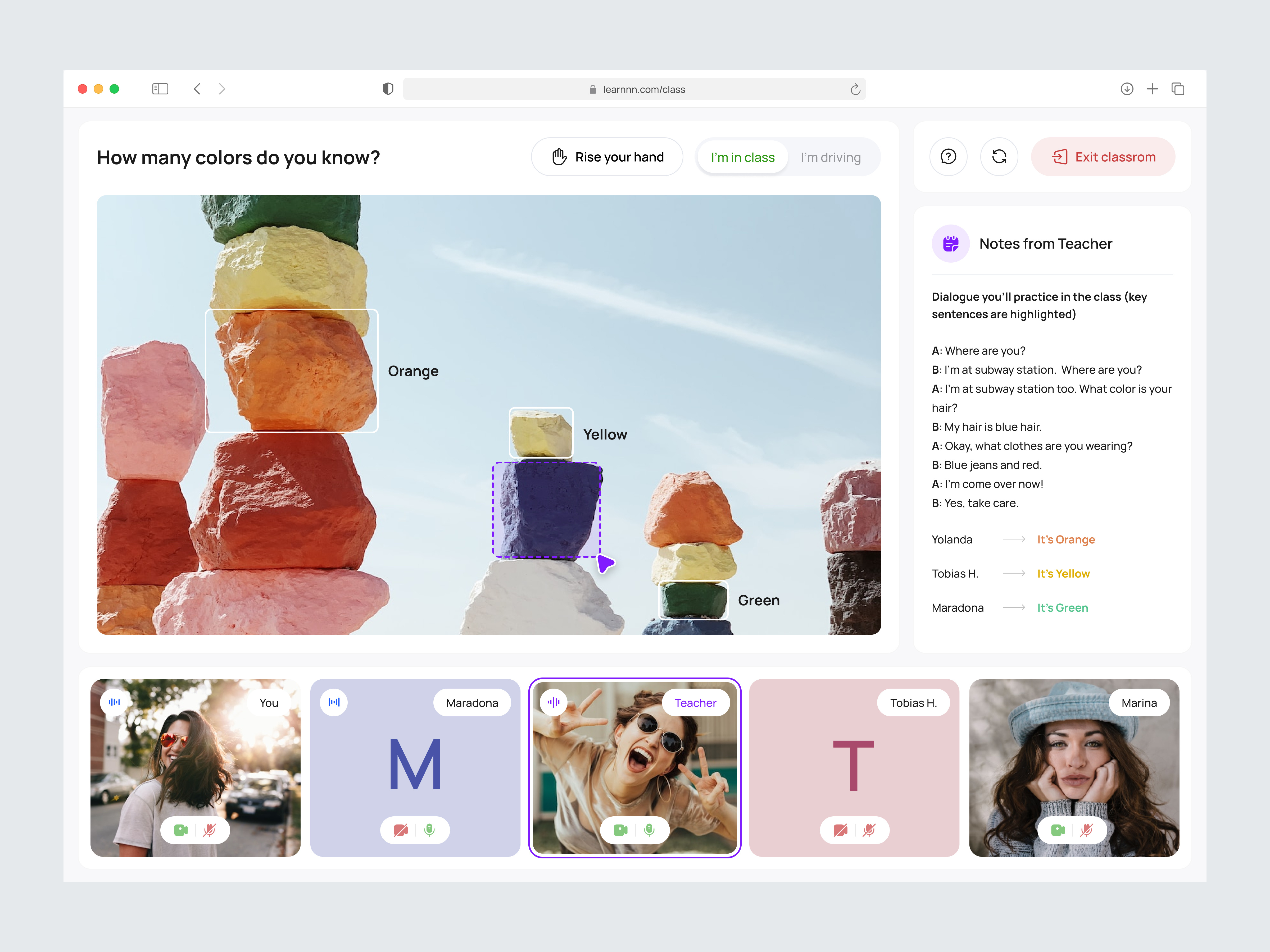 Group Class Discussion Dashboard admin browser call class course dashboard english learn product design smart video