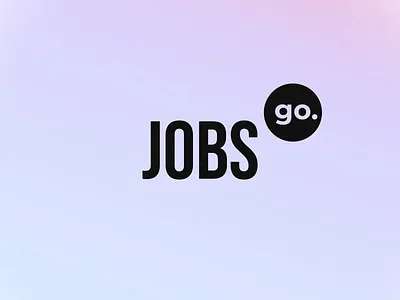 JobsGo | Logo design brand design brand identity branding buy crypto freelance gradient job logo animation logo design marketplace online store sell services sign simple logo software symbol typhography