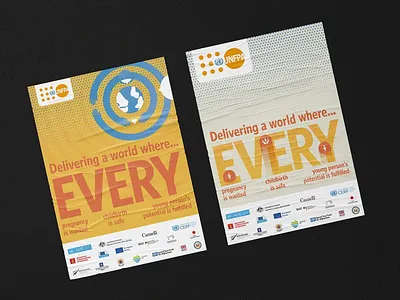 Poster for UNFPA design illustration poster