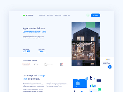 Proptech Website - Free Adobe XD adobe design free minimalistic template website