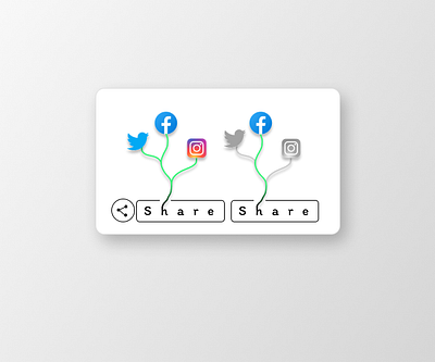 Daily UI 010 buttonicon challenge dailyui day day10 design icon social share ui ux