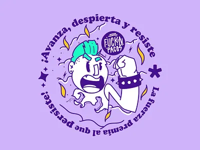 Avanza, despierta y resiste. character character desig design graphic design illustration vector