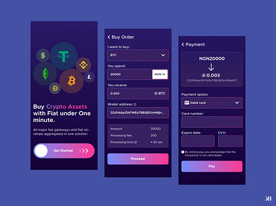 On-ramp cryptocurrency blockchain crypto cryptocurrency design illustration ui ux web web3 website design