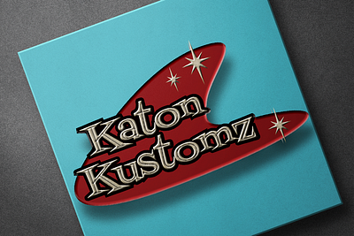 Katon Kustoms 70s logo branding car logos cars custom cars design illustration kk kustoms logo retro logo vector vintage