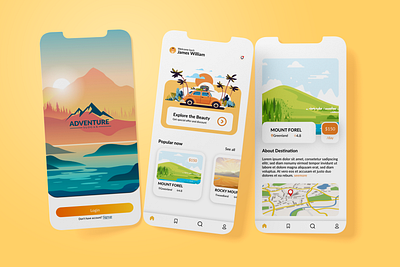 TRAVEL APP app design ui uiux