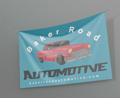 Baker Road Auto art branding design graphic design illustration logo vector