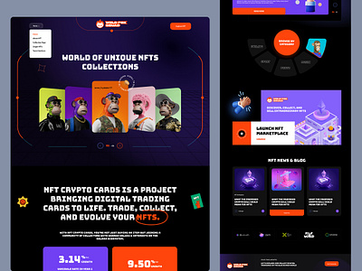 NFT Marketplace Website crypto illustration interactive design nft landing page nft marketplace nft web nft web design nft website design website