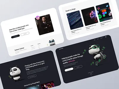 Personal portfolio concept design designer portfolio ui