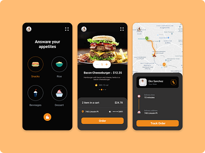 Logistics Tracking Solution app branding design food location logistic productdesign typography ui uiux ux