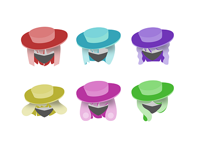 Hat Series design icon illustration vector