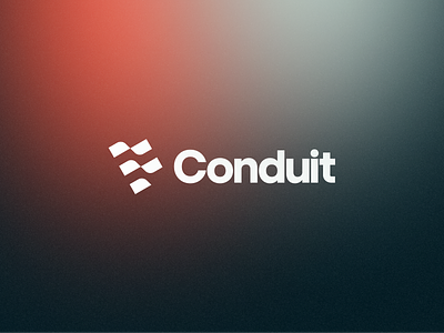 Logo for Conduit branding design gradient graphic design illustration logo logomark ui vector