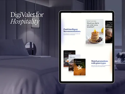 DigiValet for Hospitality app branding design freelance designer hospitality hotel landing page mobile app no code ui ui design user interface ux ux design visual design web design webflow webflow designer webflow development website design