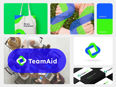 teamaid community logo and branding design - unity - community brand identity branding collaborate community creative design graphic design icons logo logo design logos minimal minimalist team unity vector