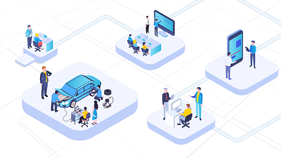 Dhamin Isometric Explainer Video animation illustration motion graphics
