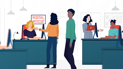 Digital Rescue Animated Explainer Video animation illustration motion graphics