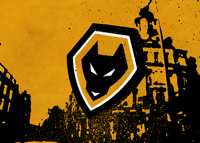 Wolverhampton Wanderers Concept Logo black branding club england football gold illustrator league logo photoshop premier soccer sports wander wolverhampton wolves yellow