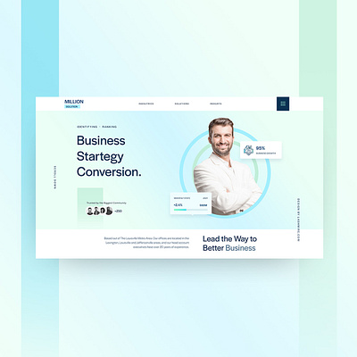 Business Consultation Landing page business dashbaord design finacne illustration logo ui web design web desin web ui webdesign website