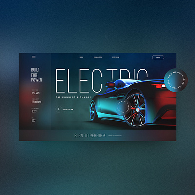 Electric Cars Landing page dashbaord design electric electric car evo illustration logo tesla tesla cars web design web desin web ui webdesign website