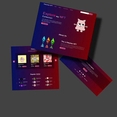 NFT Website app branding design graphic design illustration illustrator ui ux web website