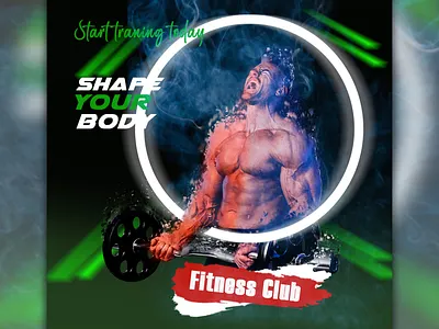 GYM Banner | Social Media Post Design ad advertiging branding design facebook ad facebook post fitness graphic design gym instagram ad instagram post motion graphics social media ad banner social media banner social media post design stories template ui web banner yoga