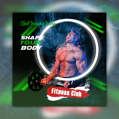 GYM Banner | Social Media Post Design ad advertiging branding design facebook ad facebook post fitness graphic design gym instagram ad instagram post motion graphics social media ad banner social media banner social media post design stories template ui web banner yoga