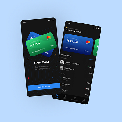 Finna Bank app application bank banking branding cards design illustration ios iphone mobileapp mobilebanking mobilebankingapp transactions ui uidesigner uiux uiuxdesign uiuxdesigner ux