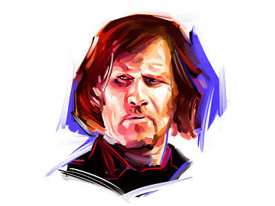 Portrait - Mark Lanegan digital art digital portrait grunge illustration mark lanegan painterly brushes photoshop portrait painting screaming trees seattle singer