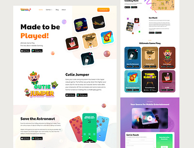Ultimate Game Play - ugplay following game play game website gaming ui gaming website popular product landing page ui ux design user interface web landing page