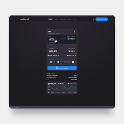 Crypto swapping. blockchain crypto cryptocurrency dapps darkmode dashboard design nft ui uidesign uiux ux website