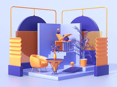 3D Composition 3d 3dabstract 3dart 3ddesign 3dillustration 3dmodeling abstract art branding cinema4d design icon illustration logo redshift render ui web