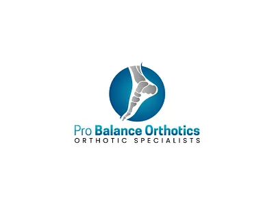 Pro Balance Orthotics logo hospital logo leg logo medical logo modern logo orthotics logo treatment logo