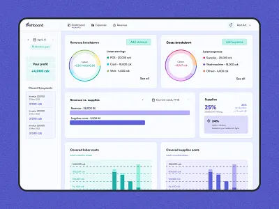 Financial app UI/UX for gastro segment branding design financial app gastro product design ui ux