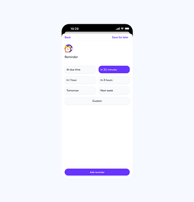 Never miss a task! ⏰ Set a reminder for your study session design mobile reminder ui ux