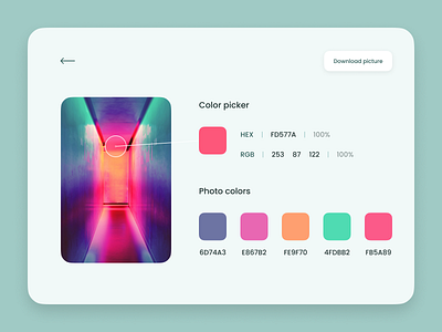 Color Picker app dailyui design graphic design illustration ui ux vector