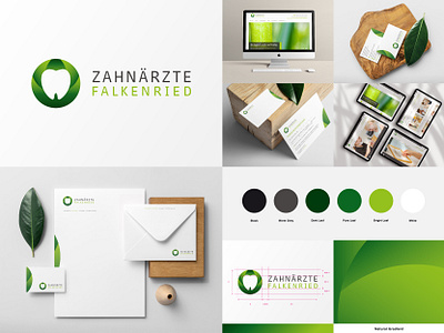 Corporate Design – Zahnärzte Falkenried branding design graphic design illustration logo typography vector