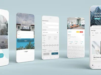 RentalZ app app design appartment design mobile mobile design rental ui