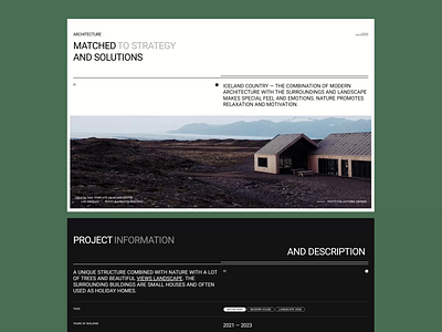 ARCHITECTURE - Website Concept architecture building concept design interior minimalist modern portfolio ui ux web design website