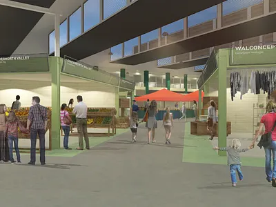 Edmonton Green Market Hall - Market Area design graphic design logo market signage vector wayfinding