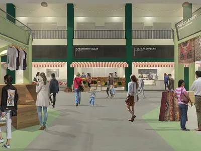 Edmonton Green Market Hall - Market Area design graphic design logo signage vector wayfinding