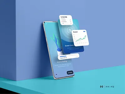 Greener Banking 🌱 app branding design graphic design illustration logo ui ux vector visual