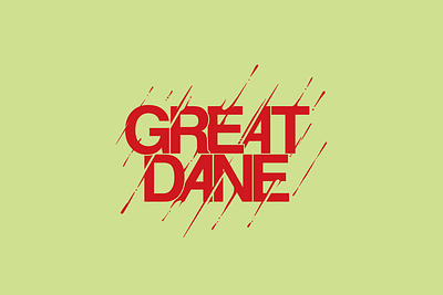 Great Dane Logo after effects branding design handlettering identity illustration illustrator logo typography