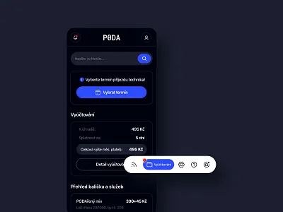 PODA app darkmode design ios ui design ux design