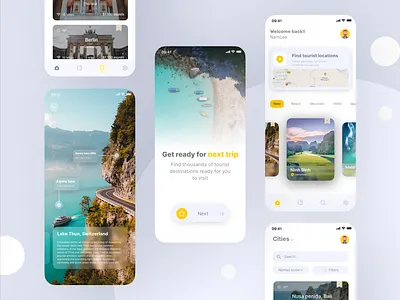 Travel app concept app concept design mobile travel ui